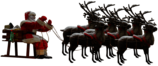 Santa Claus and 6 Reindeer