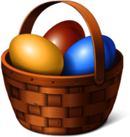 Eggs In A Basket Clipart
