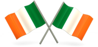 Duo Of Irish Flags
