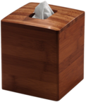 Facial Tissues Cube Box Wood