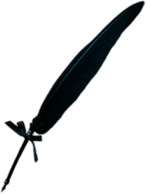 Vintage Luxury Feather Quill Pen