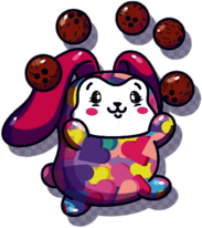 Pikmi Pop Heartly the Juggling Bunny