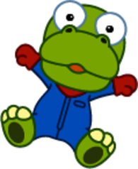 Crong Wearing Swimsuit