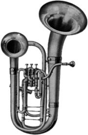 Double Bell Euphonium Drawing