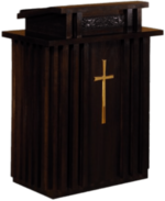 Dark Wooden Pulpit