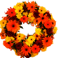 Bright Funeral Wreath