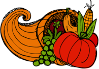 Thanksgiving Cornucopia Drawing