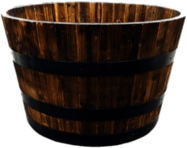 Half Whiskey Barrel