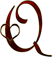 Valentine Capital Letter Q