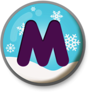 Letter M Snowy Roundlet