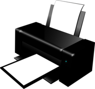 Black Clipart Printer