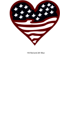 American Flag Heart