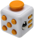 White and Yellow Fidget Cube