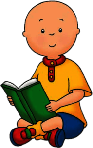 Caillou Reading A Book