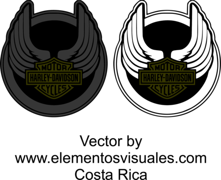 Harley Davidson Wings