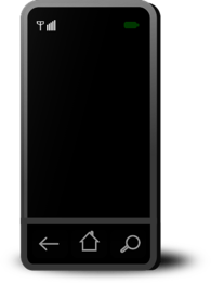Black Smartphone Clipart