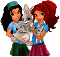 Lego Friends Taking Care Of Rabbits