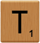 Scrabble Tile T