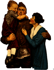 Soldier Reunited With Wife And Child