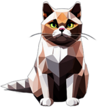British Shorthair, Children'S Cartoon Animation Style - Full Body, Single View, No Shadow