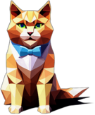 Snowshoe Cat, Children'S Cartoon Animation Style - Full Body, Single View, No Shadow