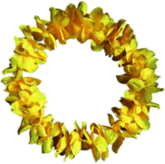 Yellow Hawaiian Flower Necklace
