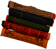 Rolls Of Buddhist Prayer Flags