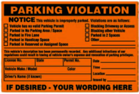 Parking Violation Notice
