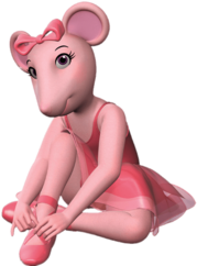 Angelina Lacing Up Her Ballet Shoes