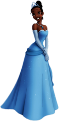 Princess Tiana In Blue Dress