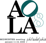 American Library Association Midwinter Conference Philadelphia 2008