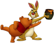 Winnie Trying To Take Honey From Rabbit