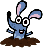 Boj the Bilby Coming Out Of the Ground