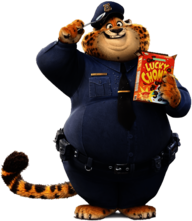 Zootopia Benjamin Clawhauser Eating Cereals