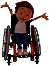 Julie's Greenroom Character Hank Arms Up