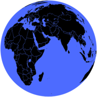 Black and Blue Globe