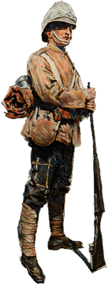 Boer War Soldier Standing