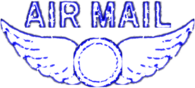 Vintage Air Mail Stamp