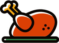 Roasted Chicken Icon