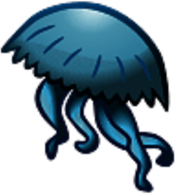 Blue Jellyfish Drawing