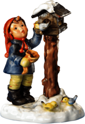 Girl With Bird Hummel Figurine