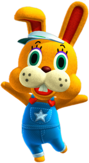 Animal Crossing character Zipper T. Bunny