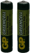 GP Greencell AAA Batteries