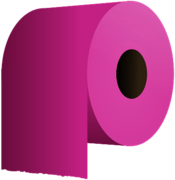 Pink Toilet Paper Roll Clipart