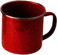 Red Enamel Mug