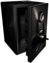 Money Vault With Open Door