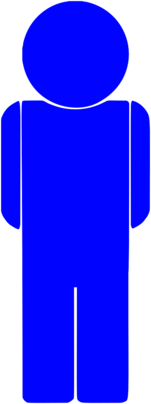 Male Blue Pictogram
