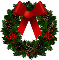 Christmas Wreath With Ribbon