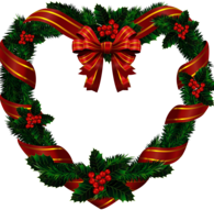 Heart Christmas Wreath