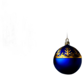 Royal Blue Bauble With Gold Crown Detailing, Minimalist - Single Item, Decorated Christmas Bauble, High Detail, No Shadow